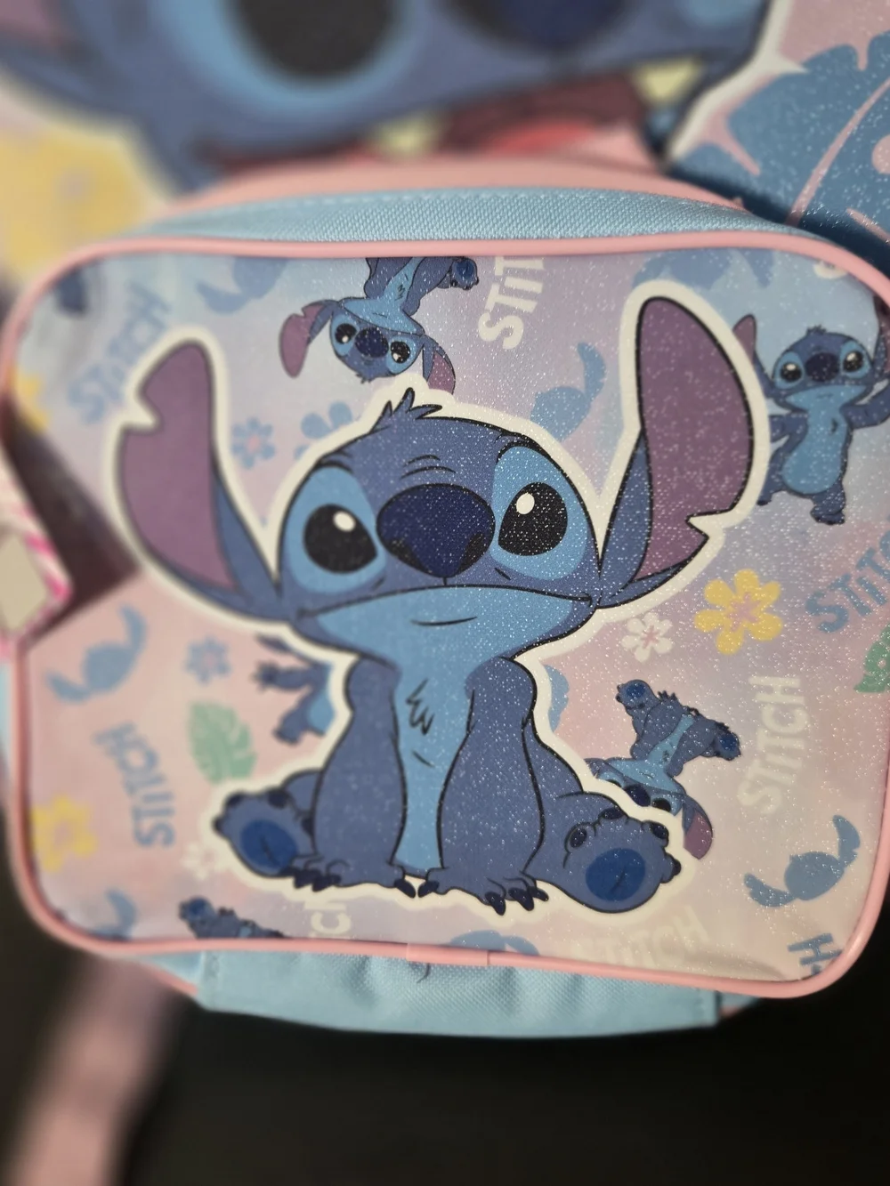 Disney Lilo & Stitch Kids Pink & Blue Backpack & Lunchbox NWT